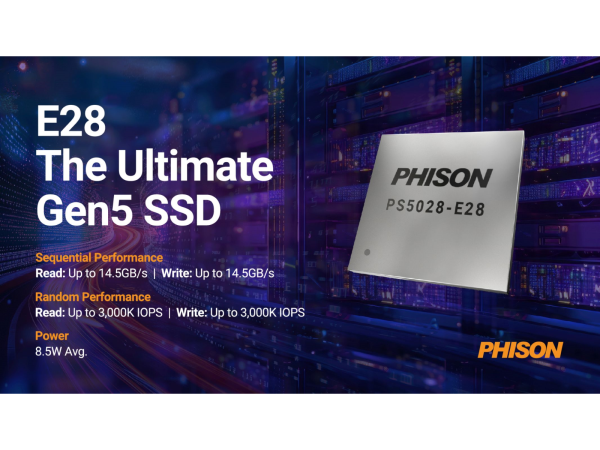 群聯於CES展 推出PCIe Gen5全方位SSD儲存方案